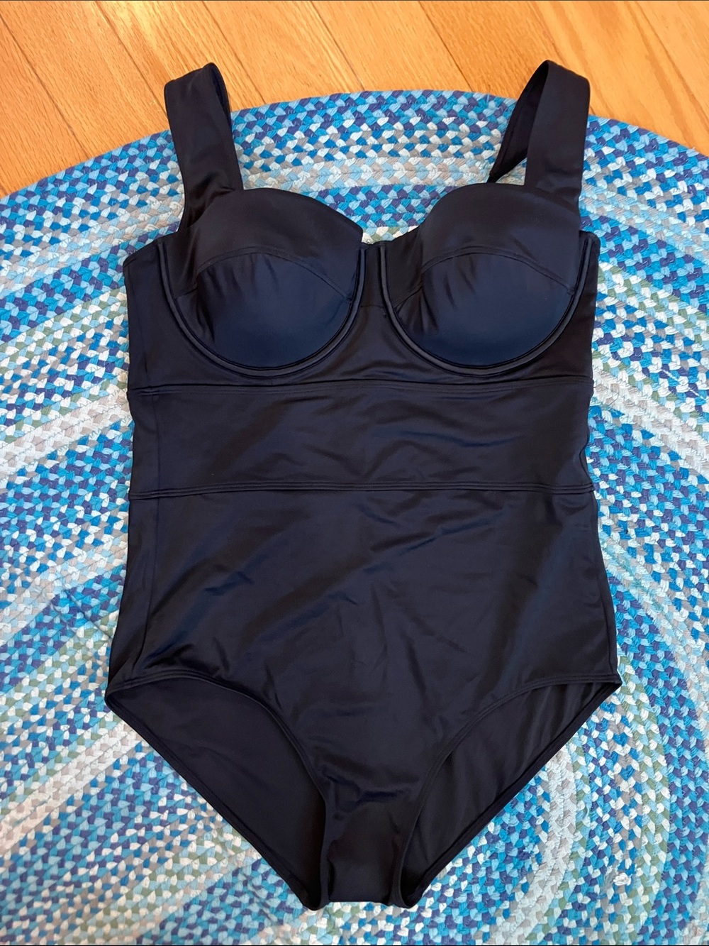Black One Piece Swimsuit size 12